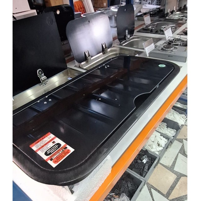 Karavan Univercal Kombinasyon İkili Ocak Evyeli  76x36.5 Cm (11017b)