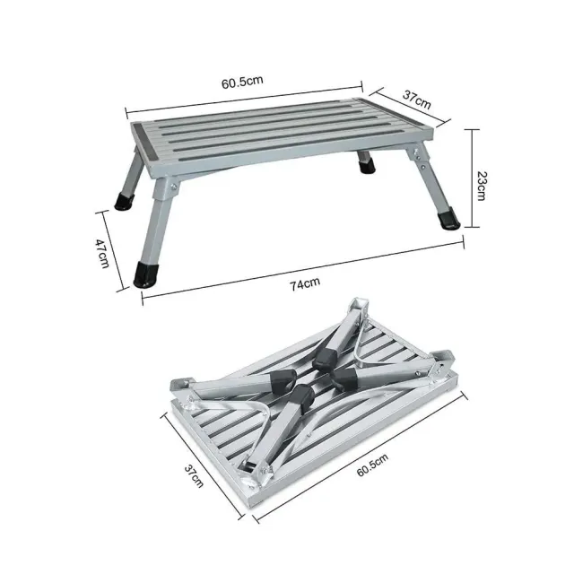 Katlanır Karavan Adım Basamağı - Large (16008b)