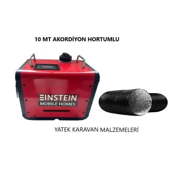 Eınsteın Çanta Tipi 12/24/220v Heater (dizel Isıtıcı) 10 Mt Akordion Hortumlu (31019h)