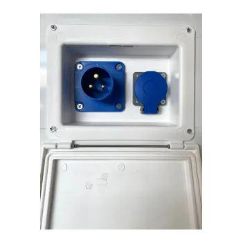 Karavan Dış Elektrik Girişi + 220 Priz Kilitli Kapak (6028a)