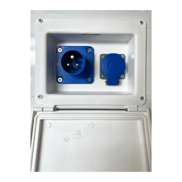 Karavan Dış Elektrik Girişi + 220 Priz Kilitli Kapak (6028a)