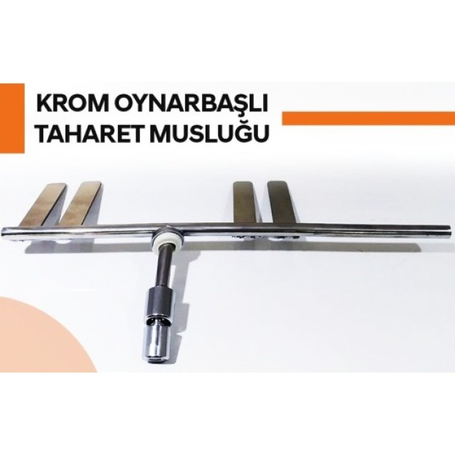 Taharet Çubuğu Krom Oynarbaşlıklı (4020a)