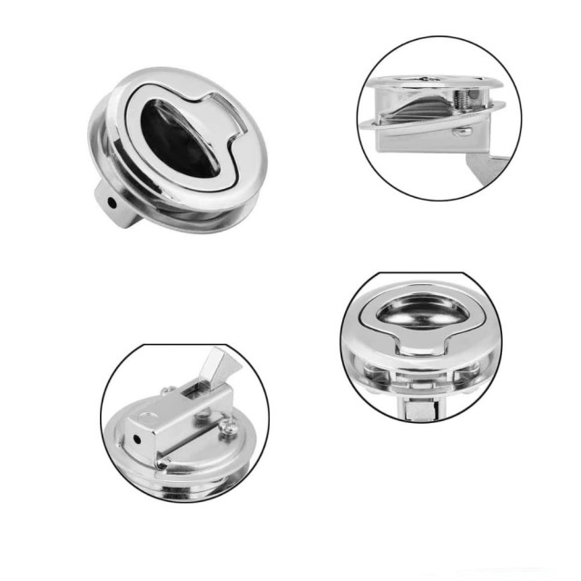 Karavan & Tekne Banyo Ve Mobilya Kilidi Çinko  38 Mm Çap (9011)