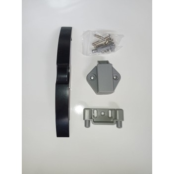 Basçek Kulp Dolap Kilidi Siyah Mat (9003)