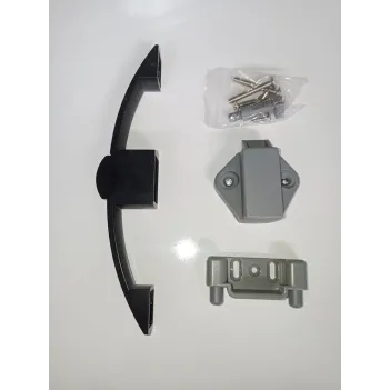 Basçek Kulp Dolap Kilidi Siyah Mat (9003)