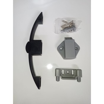 Basçek Kulp Dolap Kilidi Siyah Mat (9003)