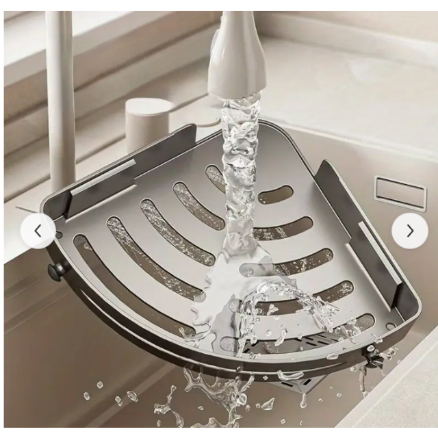 Karavan Üçgen Duş Rafı Duvara Monte Yapışkanlı Çıkartılabilir (17023)