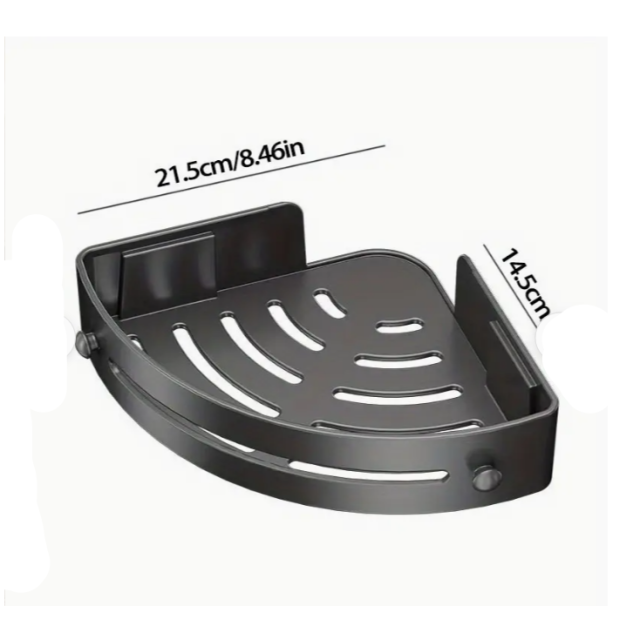 Karavan Üçgen Duş Rafı Duvara Monte Yapışkanlı Çıkartılabilir (17023)