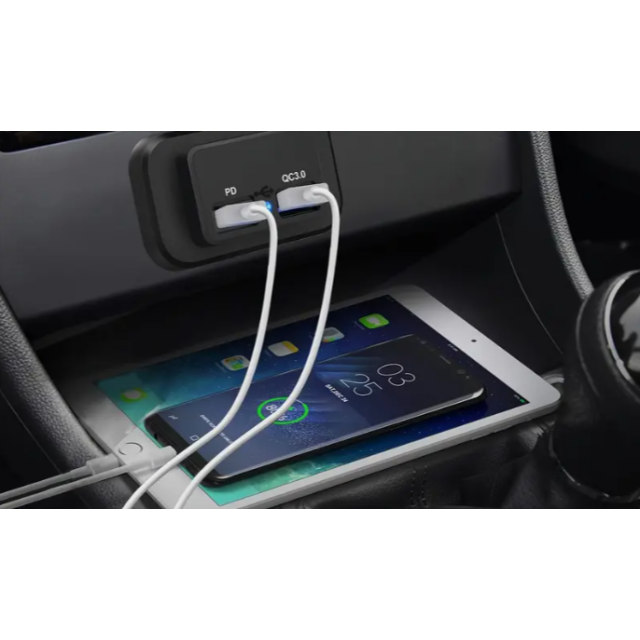 Usb Soketi Çift Hızlı Şarj Pd3.0 Tip-c (usb (7019a)