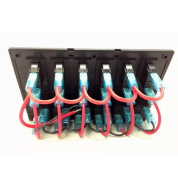 Bfy Otomatik Sigortalı Ve Işıklı Switch Panel 8 Li Siyah Butonlu (7012)