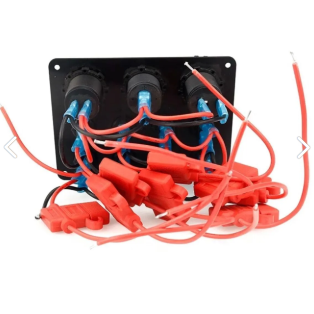 Switch Panel, 8 Anahtarlı, Voltmetre Ve Usb Şarjlı (7014)