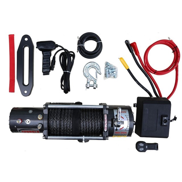 12000lb Sentetik Halatlı Elektrikli Offroad Vinç (17026a)