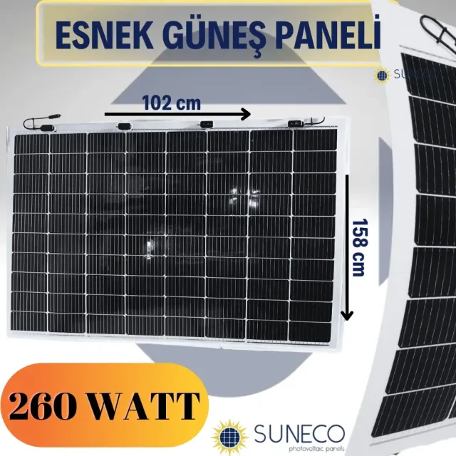 Suneco  Esnek Güneş Paneli 260 W (19004h)
