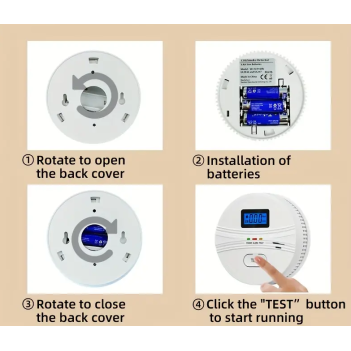 Karbon Monoksit Ve Duman Dedektörü 2 Si Bir Arada Pilli (22024)