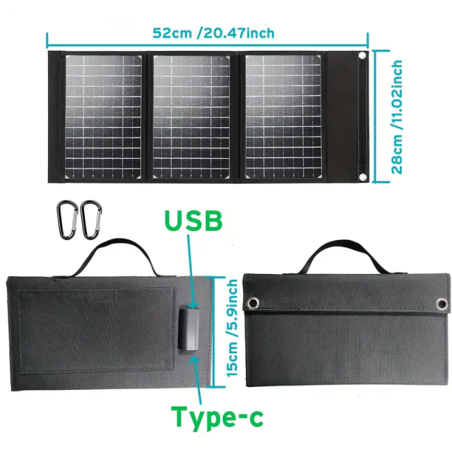 Katlanabilir Güneş Paneli 40w (19004s)