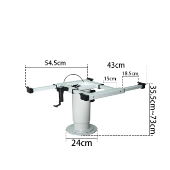 Zemine Vidalanabilir Yükseklik Ayarlı Teleskobik Karavan Masa Ayağı (14003)