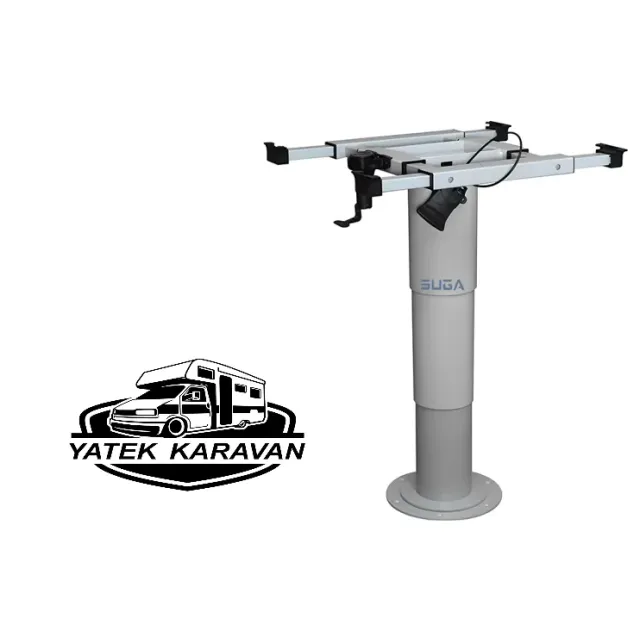 Zemine Vidalanabilir Yükseklik Ayarlı Teleskobik Karavan Masa Ayağı (14003)