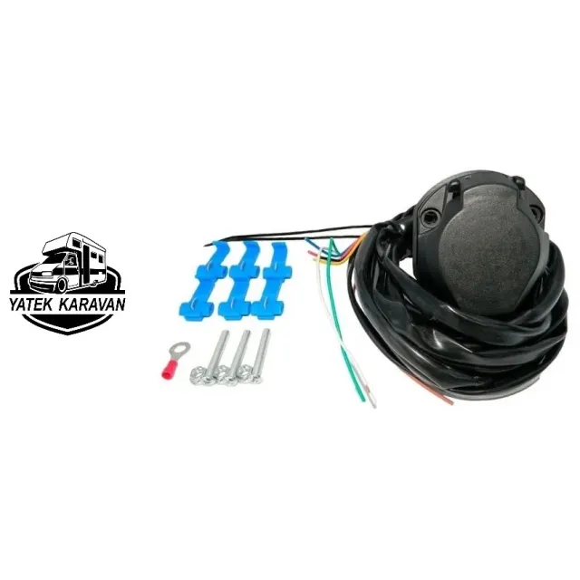 7 Kutuplu Universal Elektrik Tesisatı 2 Metre Kablo (17032a)