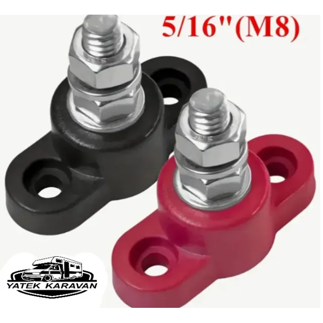 Bara M8 Metal Batarya Kablo Terminalleri, 36v Çift (7036)