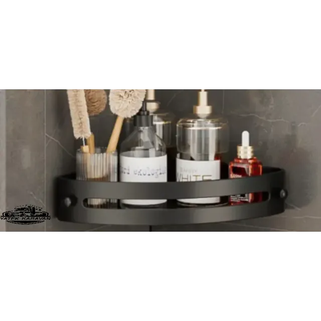 Karavan Üçgen Duş Rafı Duvara Monte Yapışkanlı Çıkartılabilir (17023)