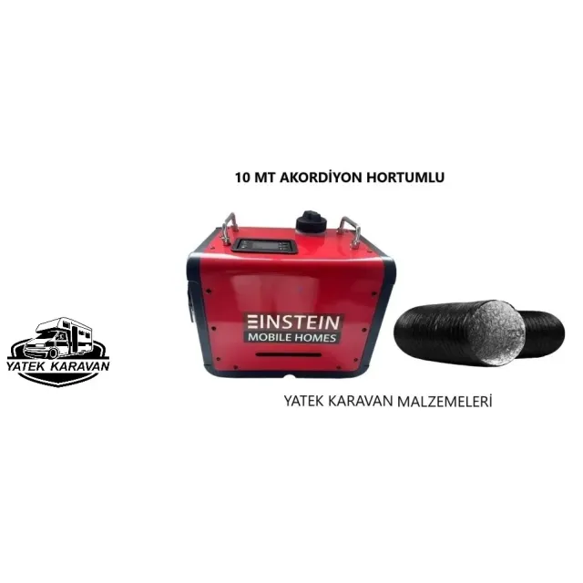 Eınsteın Çanta Tipi 12/24/220v Heater (dizel Isıtıcı) 10 Mt Akordion Hortumlu (31019h)
