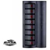 Bfy Otomatik Sigortalı Ve Işıklı Switch Panel 8 Li Siyah Butonlu (7012)