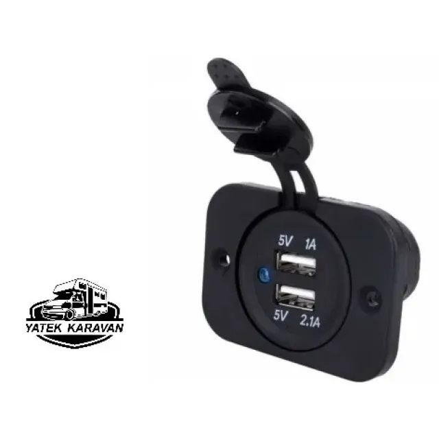 Kapaklı Marin Usb Soketi 12v (7015)