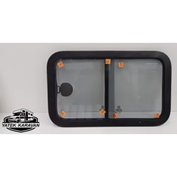 Sürgülü Karavan Penceresi Cam 45 X 50 (20004)