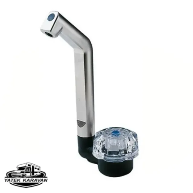 Deluxe Mat Nikel Plastik Soğuk Su Katlanır Musluk (10026)