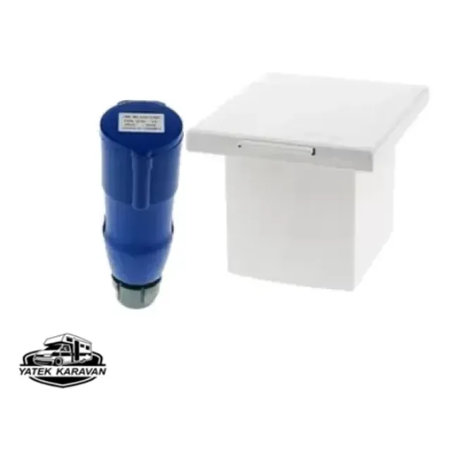 Karavan Dış Elektrik Girişi Seti Beyaz 220v Su Geçirmez Beyaz (6026b)