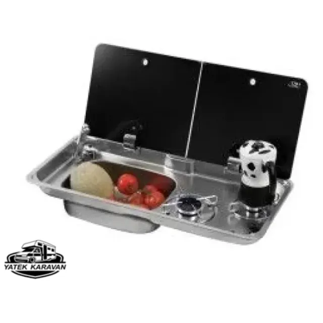 Can Çift Gözlü Ocak  Evye, Ayrık Cam, Cnfl 1766 Musluk Hariç (10009a)