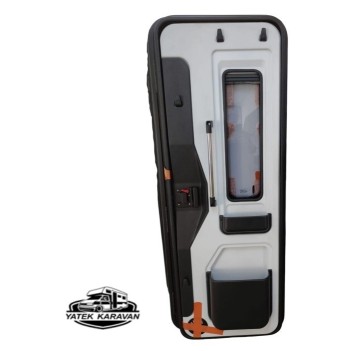 Çekme Karavan Kapısı Camlı 60x170 Sol Açılır (21004)