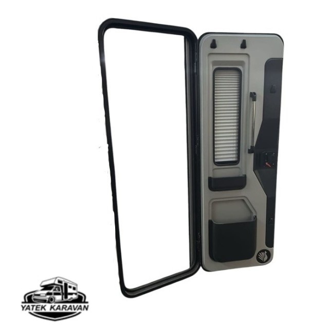 Çekme Karavan Kapısı Camlı 60x170 Sol Açılır (21004)