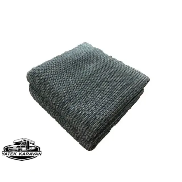 Ekstra Kalın Nefes Alabilen Zemin Halısı 250x400 Cm 3,2 Kg Mavi/gri (16032a)