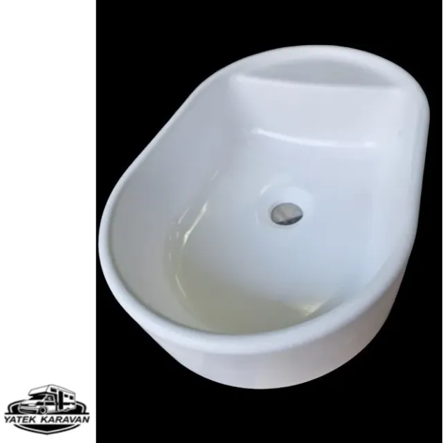 Karavan Banyo Oval Lavabo Evye Polyester 27 X 40 X 11 (25005b)