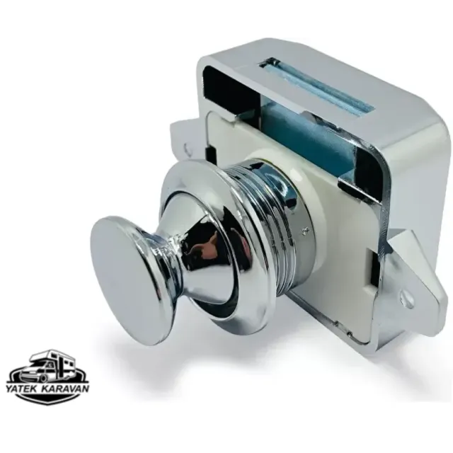 Basçek Dolap Kilidi Parlak 26 Mm Büyük Boy (9002)