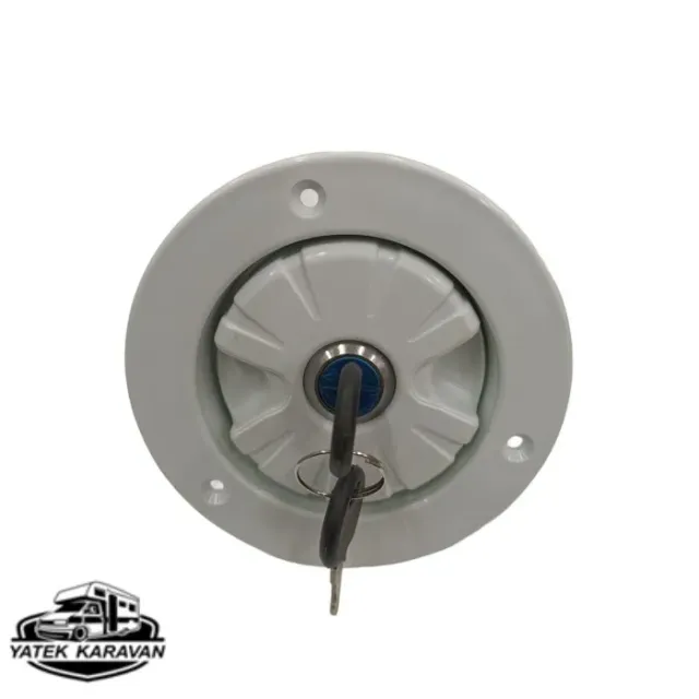 Karavan Anahtarlı Kilitli Su Dolum Ağzı Beyaz (2007a)