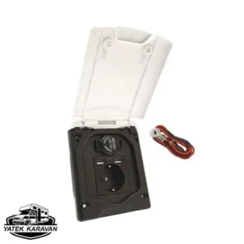 Babarvy Kapaklı Karavan 220v, Usb, Çakmaklık Çıkışı Priz (27021)