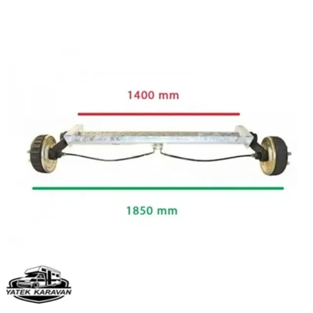 Knott 1050 Kg Torsiyonlu Aks Frenli Dingil 1400 Mm 4 Bijon (15017)