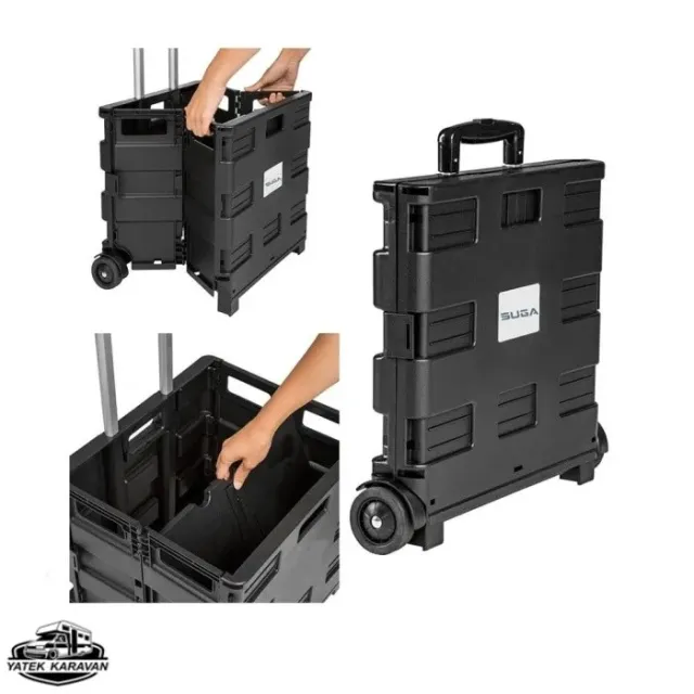 Katlanır Ve Tekerlekli Eşya Taşıma Çantası (y16028)