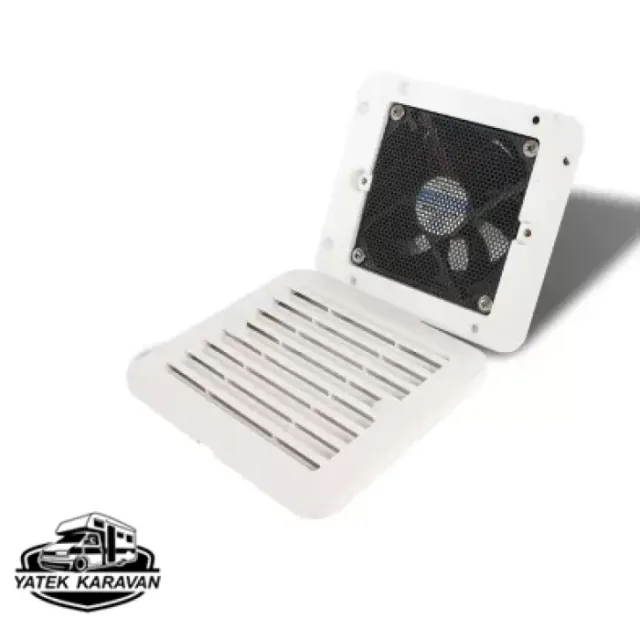 Sessiz, Havalandırma Fanı 12 V - Beyaz 14 X 12.8 X 5 Cm (8030)