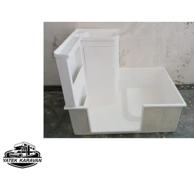 Banyo Duş Teknesi Dolap Lavabo Dahil Beyaz 75 X 110 (25001b)
