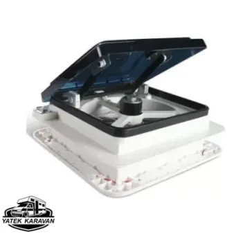 Tekne - Karavan 40x40 Cm Fanlı Tavan  Havalandırması Heki - Led Aydınlatmalı (12012)