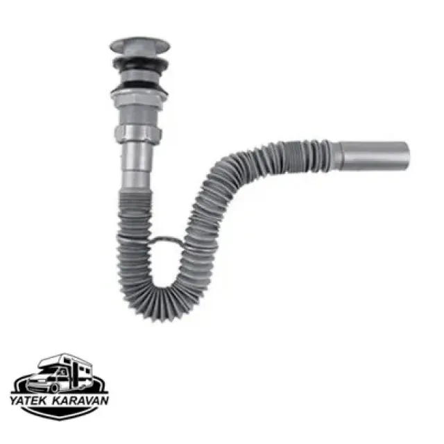 Körüklü Lavabo Sifonu Butonlu (10029)