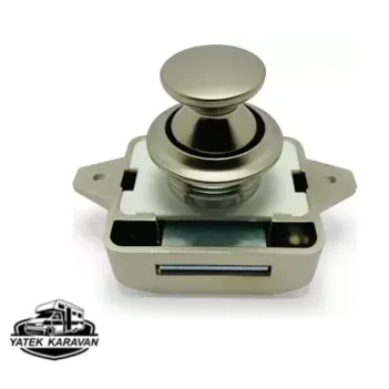 Basçek Dolap Kilidi Mat 26 Mm Büyük Boy Yuvarlak (9001)