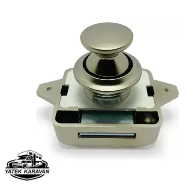 Basçek Dolap Kilidi Mat 26 Mm Büyük Boy Yuvarlak (9001)