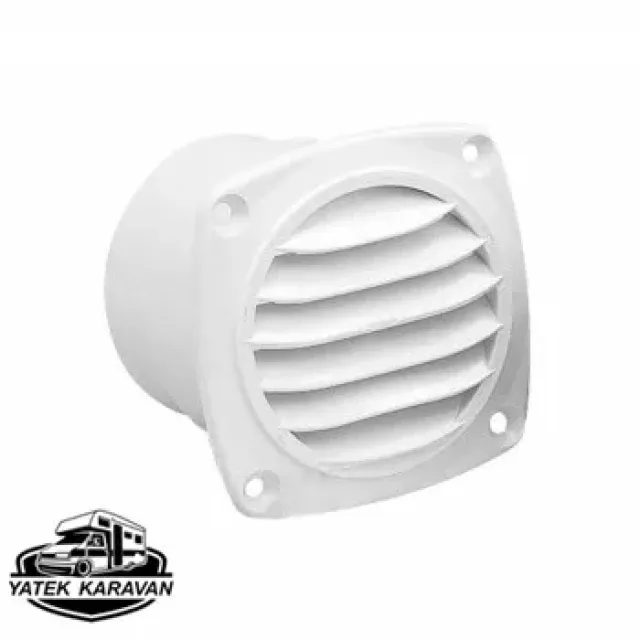 Havalandırma Kapağı 75mm Menfez Hortum Girişli Beyaz (8012)