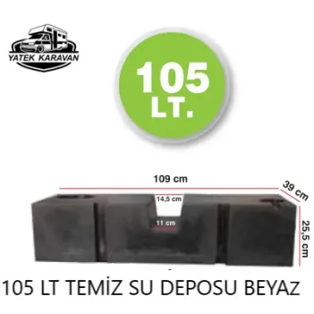 Karavan Su Deposu 105 Lt Temiz Su  Beyaz (32014)