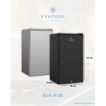 Evacool Eva M 90  Karavan Tekne M 90 12/24 Marin Buzdolabı Gri (30002g)