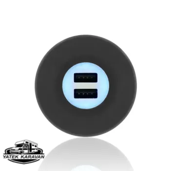 Sanel 10v-30v Telefon Şarj Cihazı 2 A Usb Giriş Yuvarlak (6004)